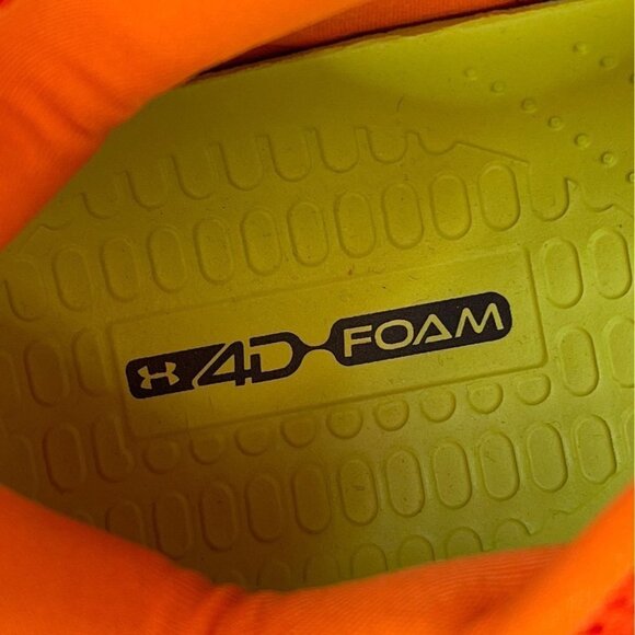 Under Armour White and Orange Athletic Shoes - Picture 9 of 11